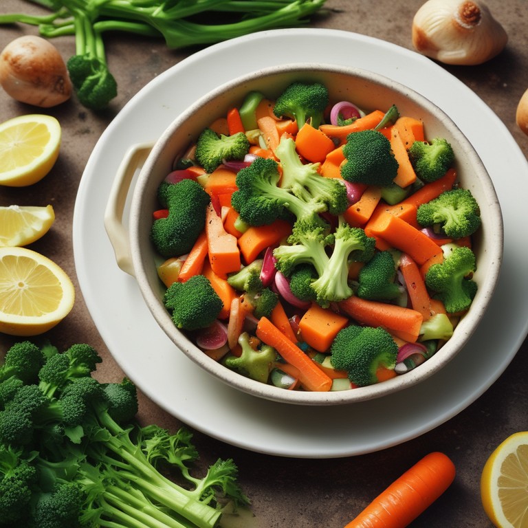 Vibrant Vegetable Medley with Garlic and Herbs