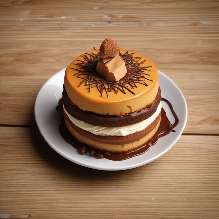 Torta de Doce de Leite com Chocolate e Bolacha