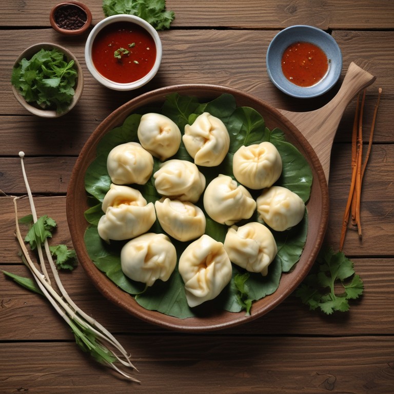 Delicious Paneer Momos with Spicy Dipping Sauce
