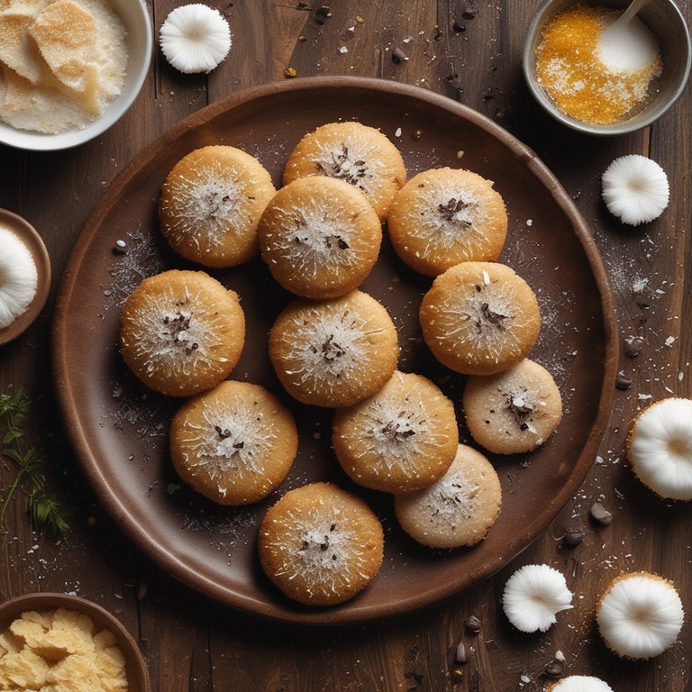 Biscoitos de Maisena com Chocolate e Coco