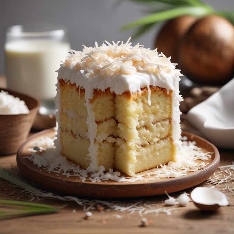 Bolo de Coco Ralado com Leite Condensado