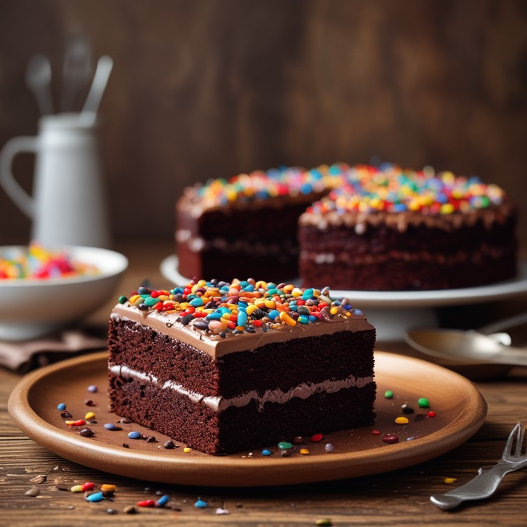 Bolo de Chocolate com Granulado