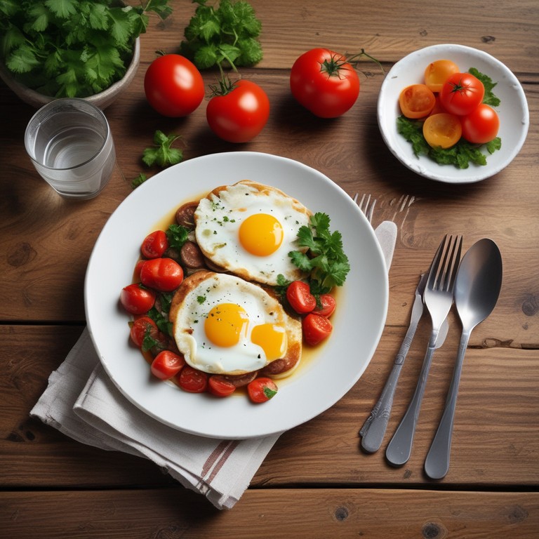 Mortadela com Ovo e Coentro ao Sabor de Açafrão