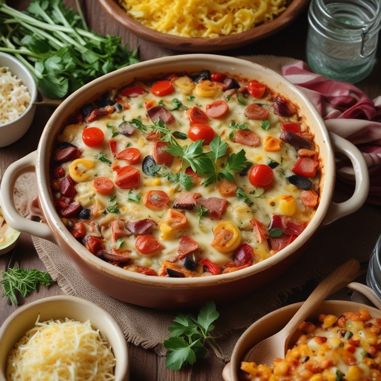 Gratin de Légumes Méditerranéens aux Lardons