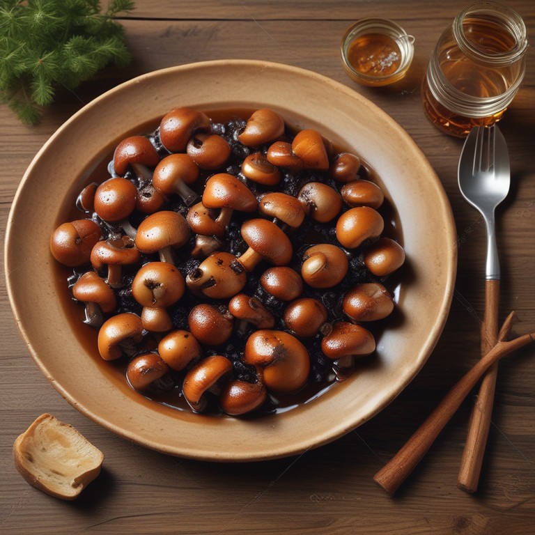 Hongos Glaseados con Glucosa