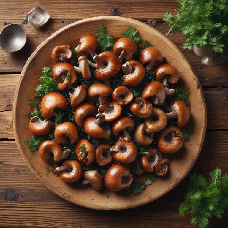 Hongos Glaseados con Glucosa