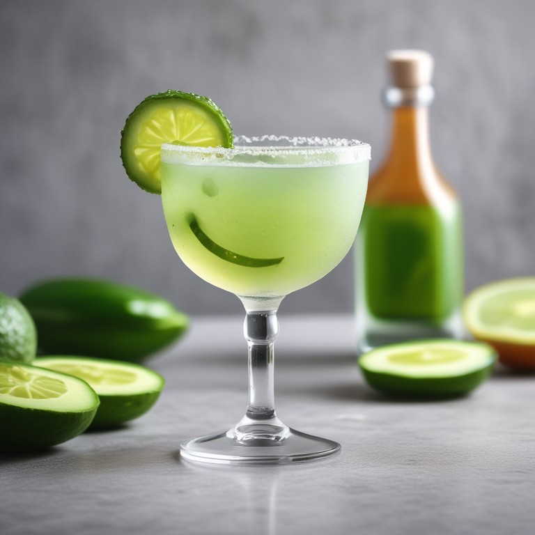 Spicy Cucumber Jalapeño Margarita