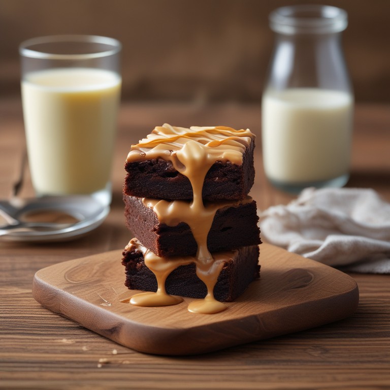 Brownie de Pasta de Amendoim com Leite Condensado