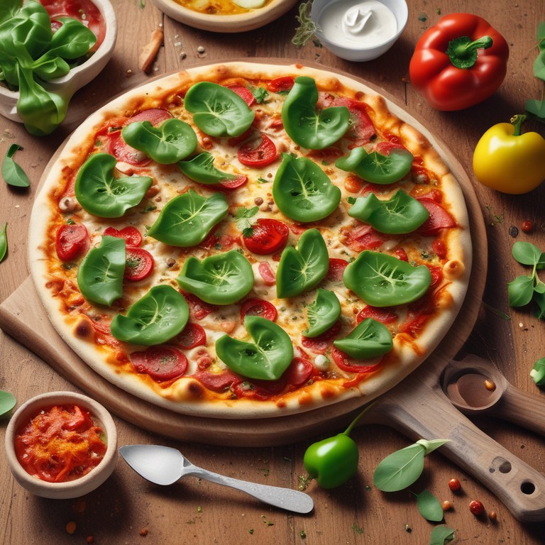 Spicy Capsicum Pizza with Oregano