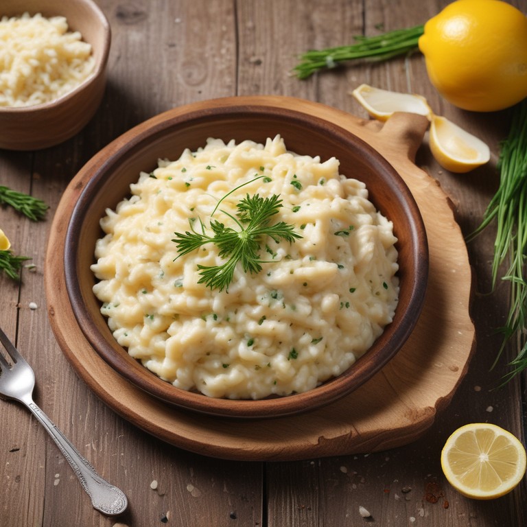 Risoto Cremoso de Frango com Queijo