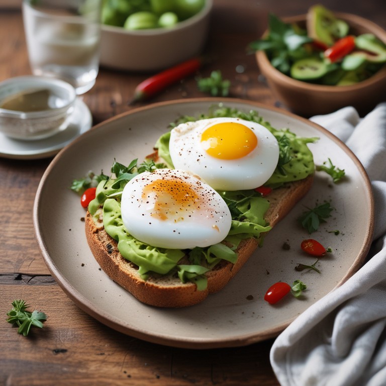 Avocado Toast with Perfectly Poached Eggs