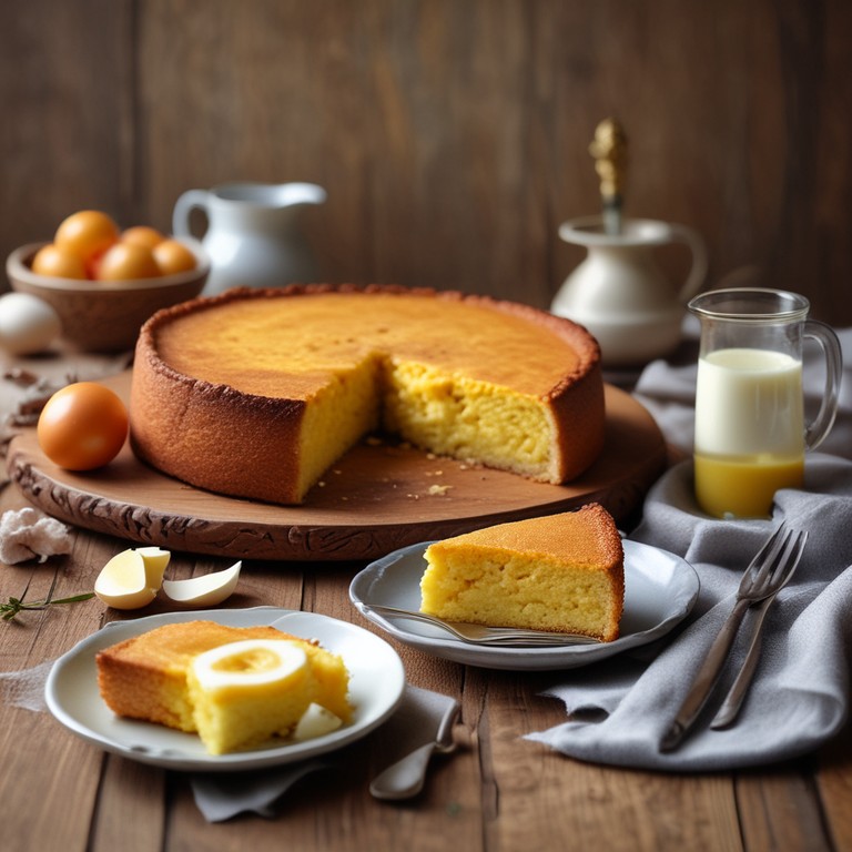 Bolo de Fubá com Ovo e Manteiga