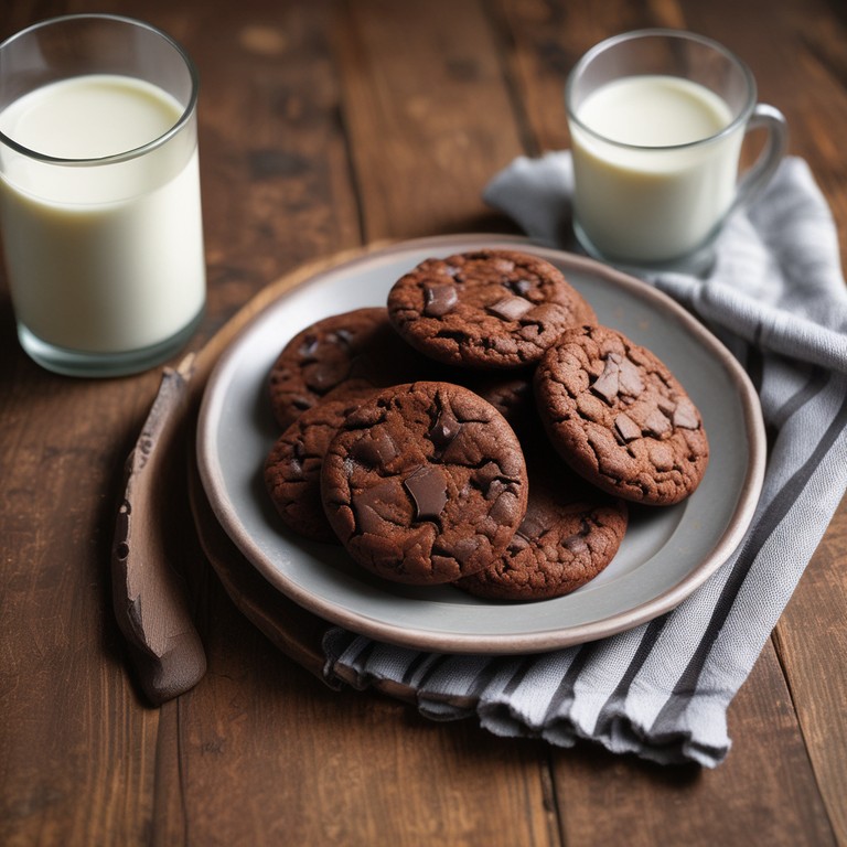 Biscoitos de Chocolate com Bolacha Maisena