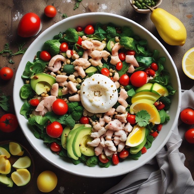 Salade Méditerranéenne Colorée avec Quinoa et Burrata