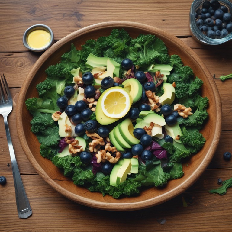 Ensalada Energética de Mizuna y Kale