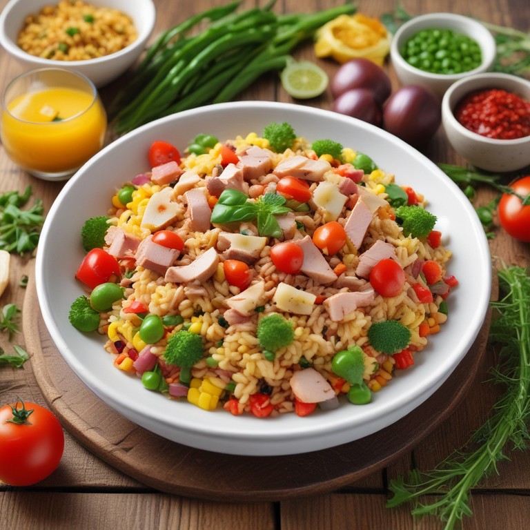 Salade de Riz Méditerranéenne au Thon et Pesto