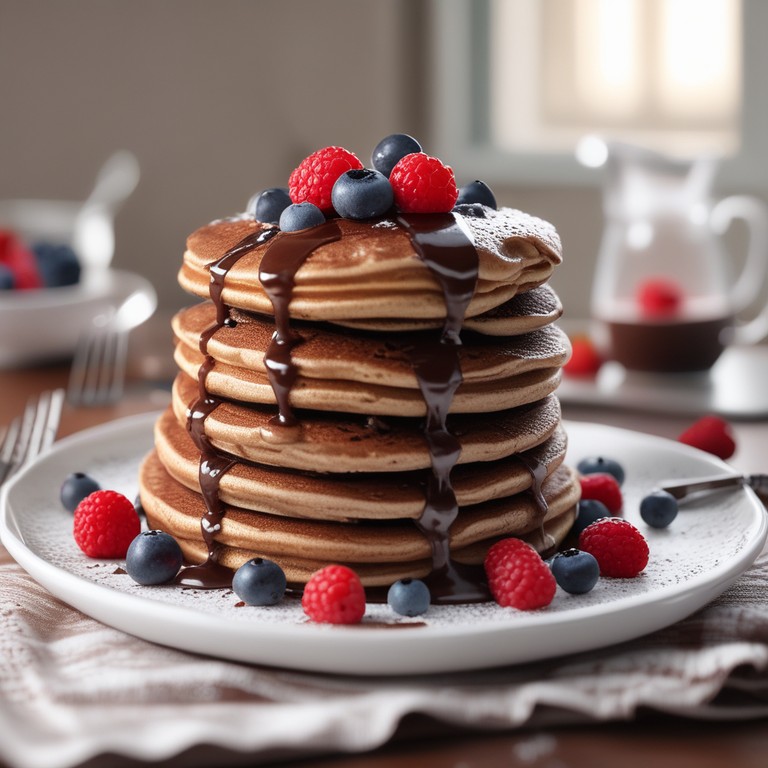 Schokoladige Vanille-Pfannkuchen