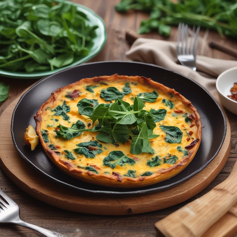 Ultimate Cream Cheese and Bacon Frittata with Spinach and Caramelized Onions