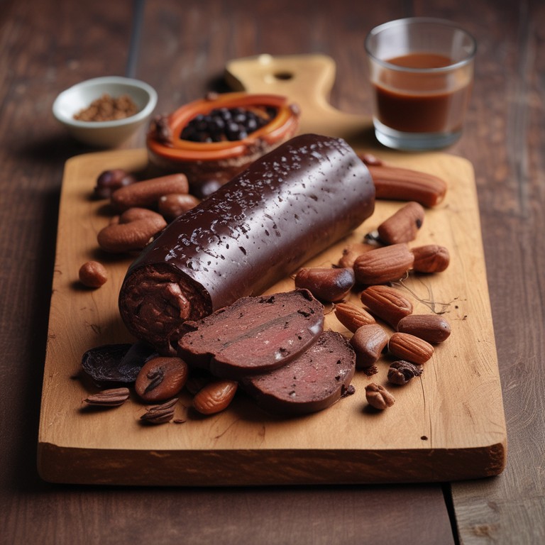 Salchichón de Chocolate con Frutos Secos