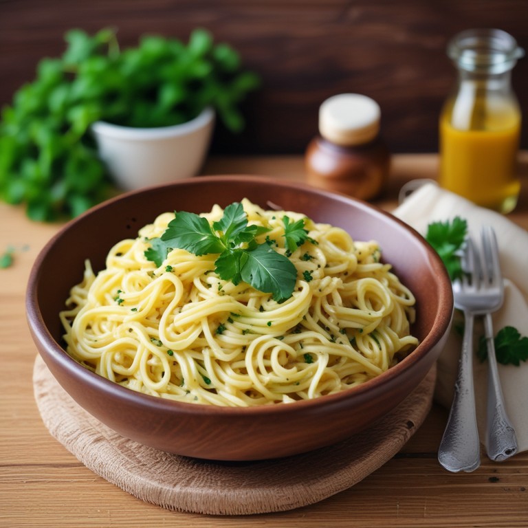 Savory Garlic Butter Noodles with Fresh Herbs