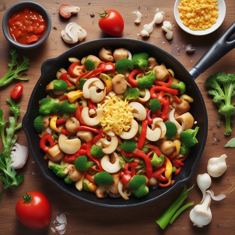 Vibrant Vegetable Stir-Fry with BBQ Sauce