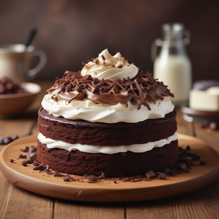 Bolo de Chocolate com Chantilly
