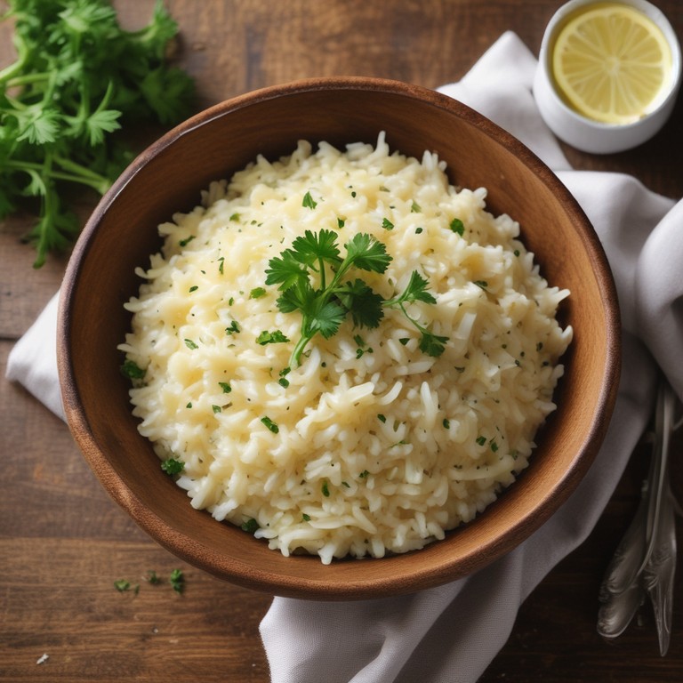 Perfectly Fluffy Garlic Butter Rice
