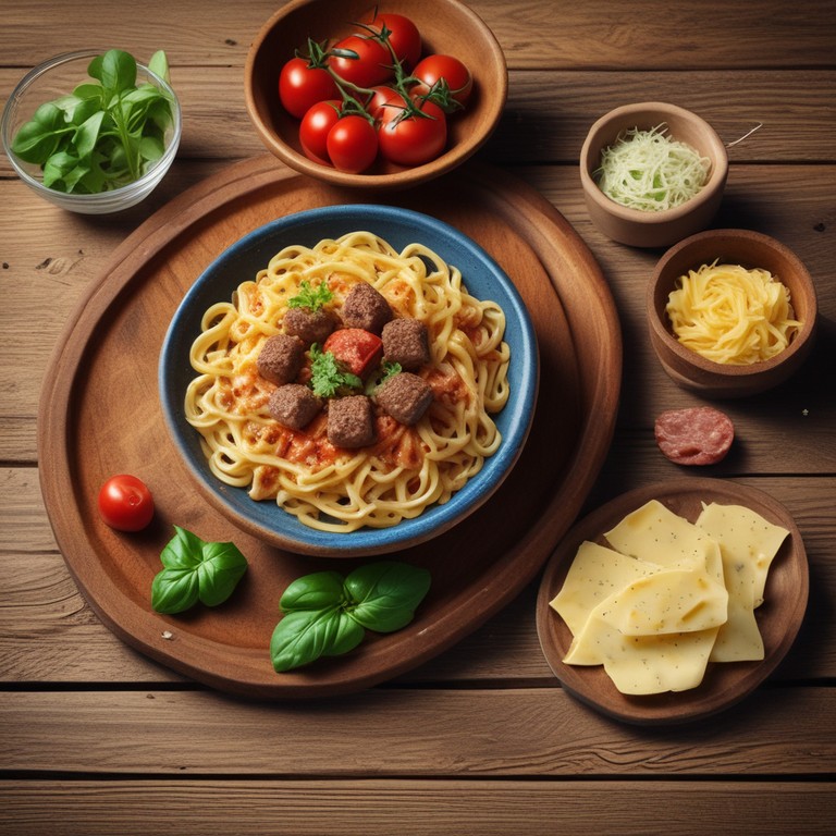 Macarrão Delícia com Salsicha e Carne Moída