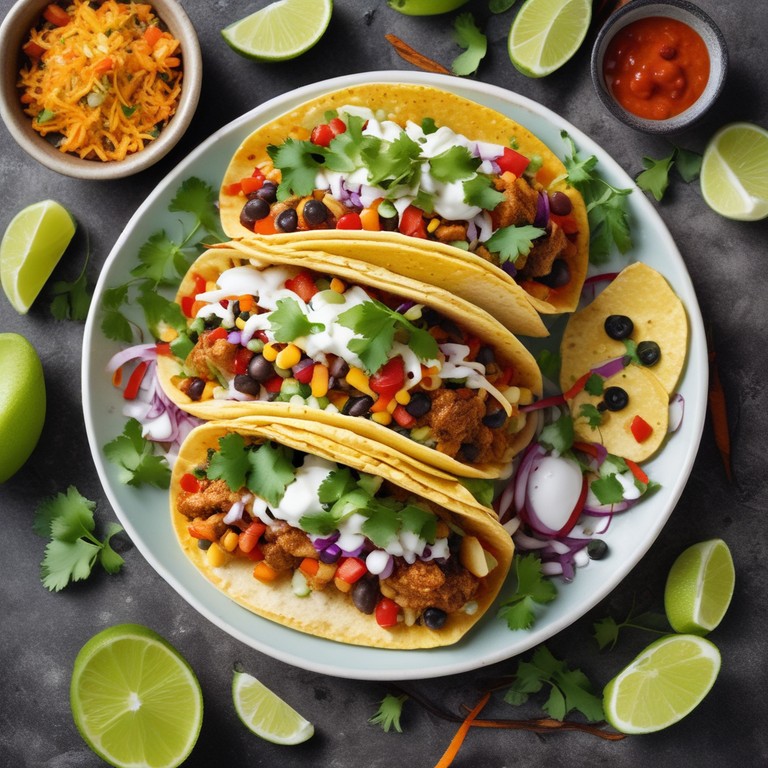 Fusion Fiesta Burrito Tacos with Masala Fried Rice