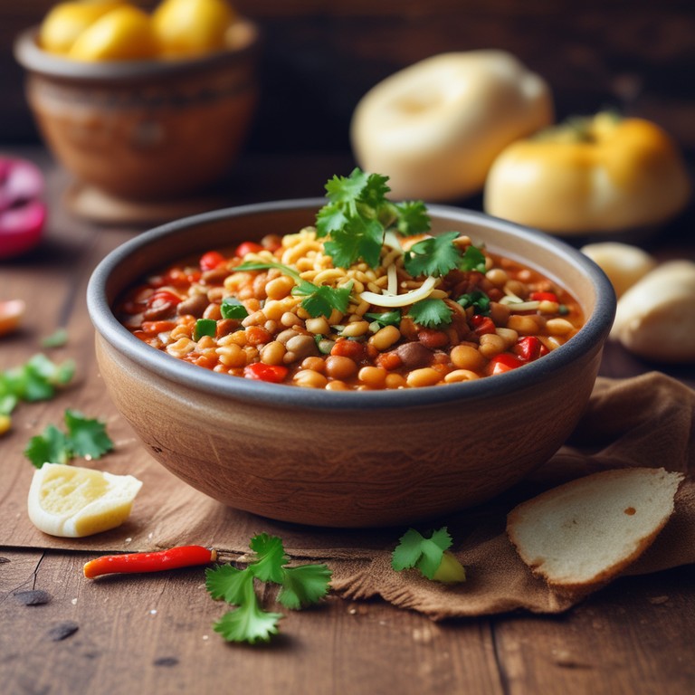 Spicy Misal Pav with Crunchy Farsan