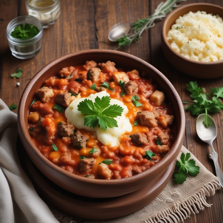 Romige Bloemkoolrijst met Gehakt, Witte Bonen en Kaas
