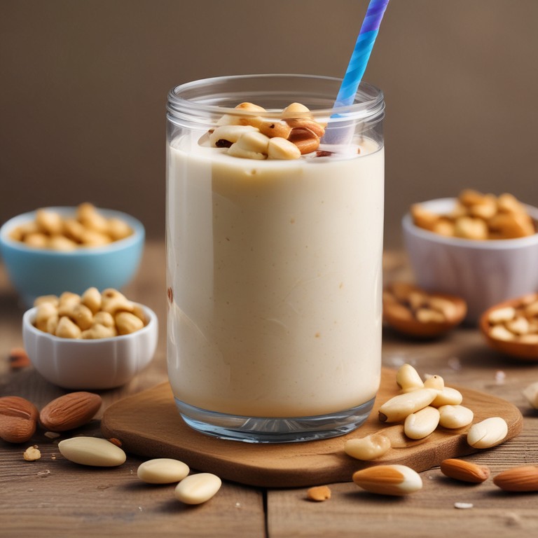 Creamy Almond Kaju Milkshake
