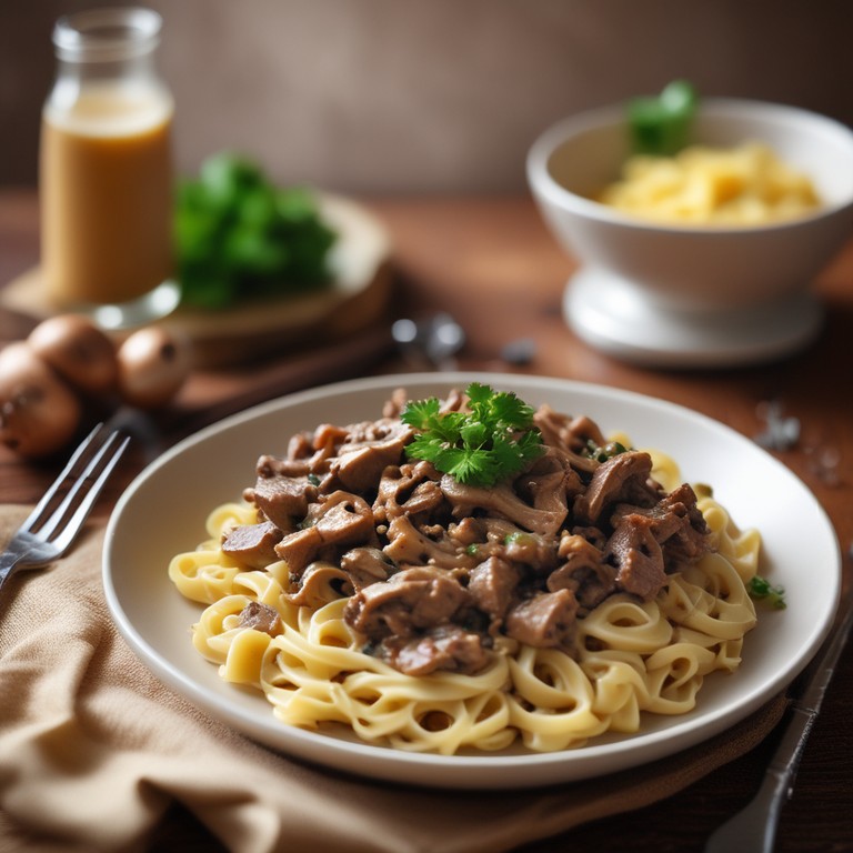Savory Minced Beef Stroganoff