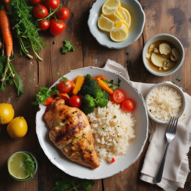 Menudencia de Pollo con Arroz y Verduras