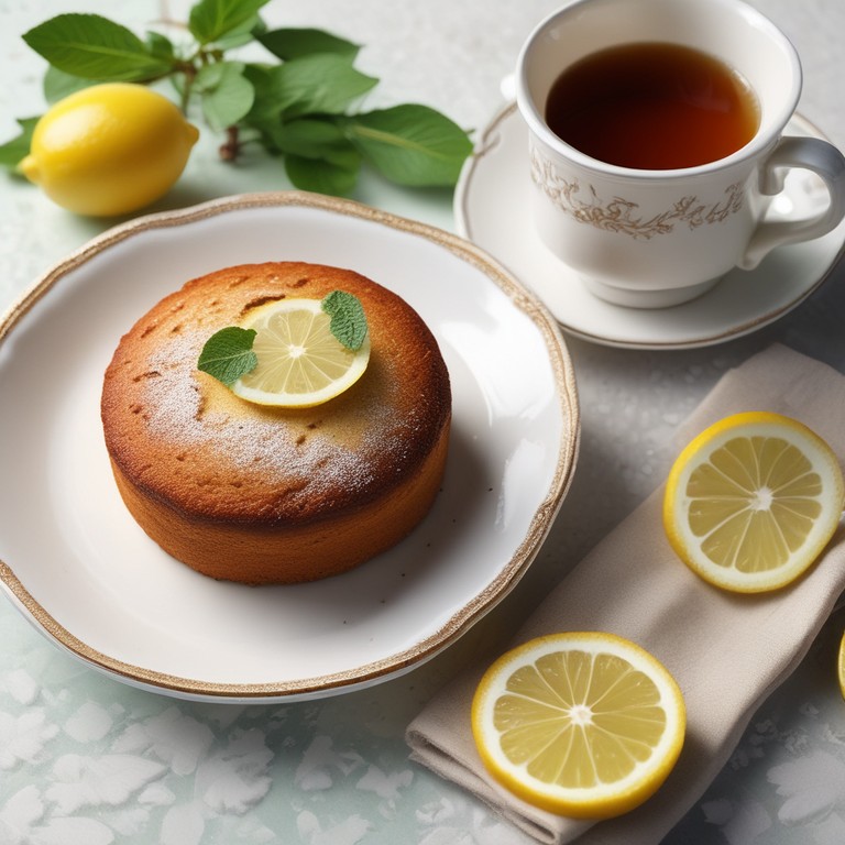 Deliciously Moist Tea Cake with a Hint of Lemon