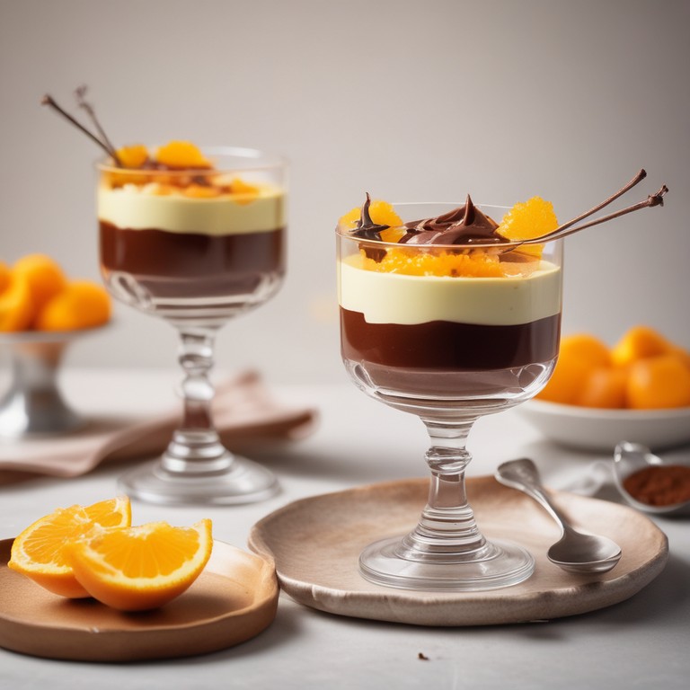 Mousse de Laranja com Chocolate