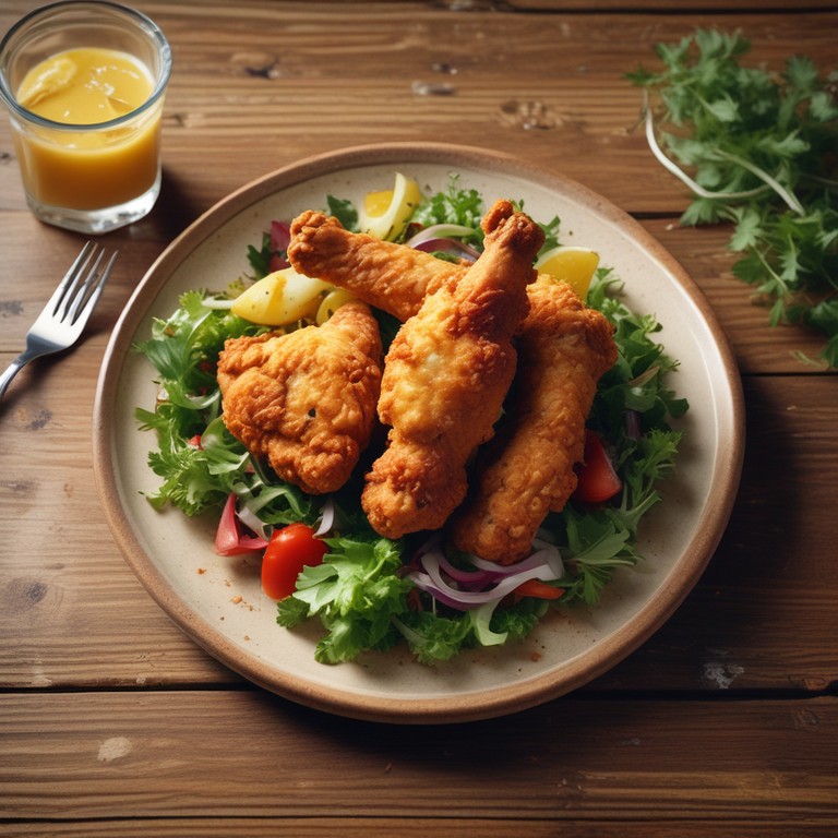 Poulet Frit Parfait avec Épices Maison