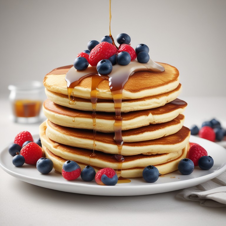 Fluffy Vanilla American Pancakes