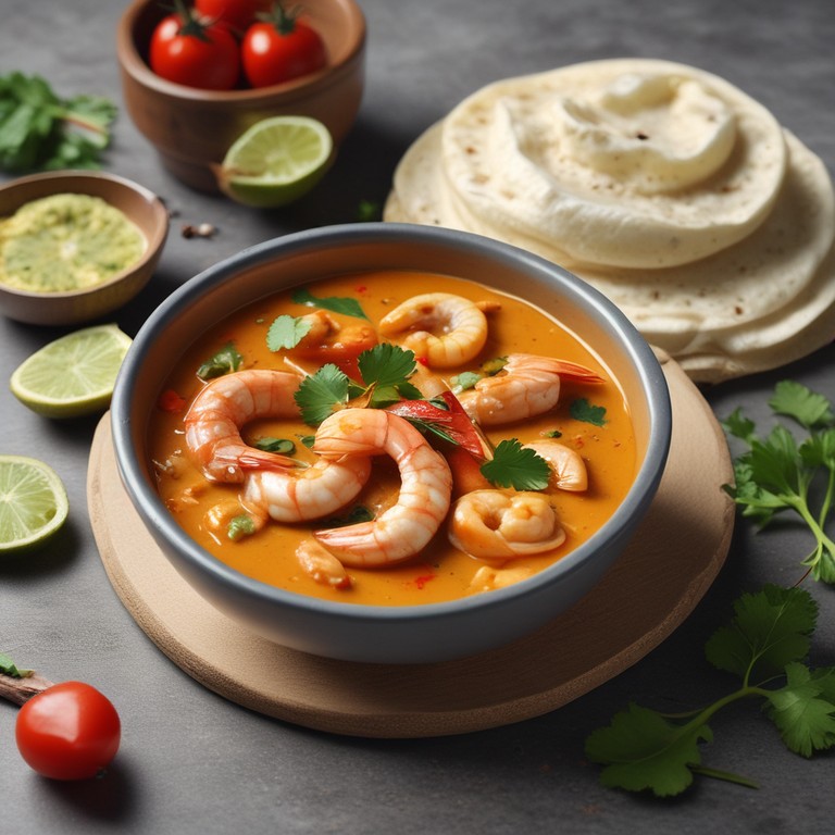 Creamy Coconut Prawn Curry with Fresh Coriander