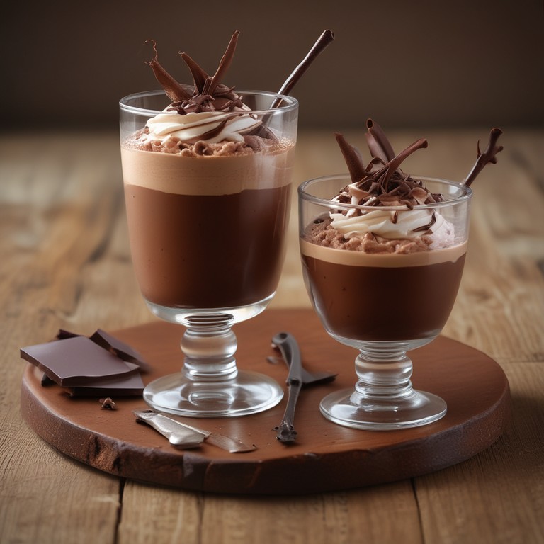 Mousse de Chocolate com Creme de Leite e Leite Condensado