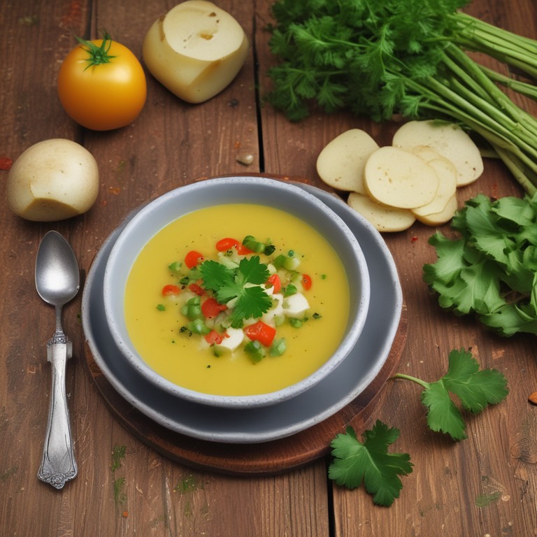 Sopa de Puerros y Calabacín con Tomate y Patatas