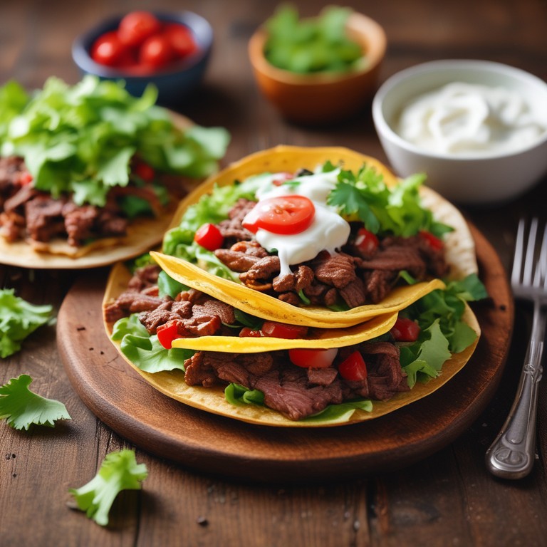 Savory Beef and Refried Bean Tacos