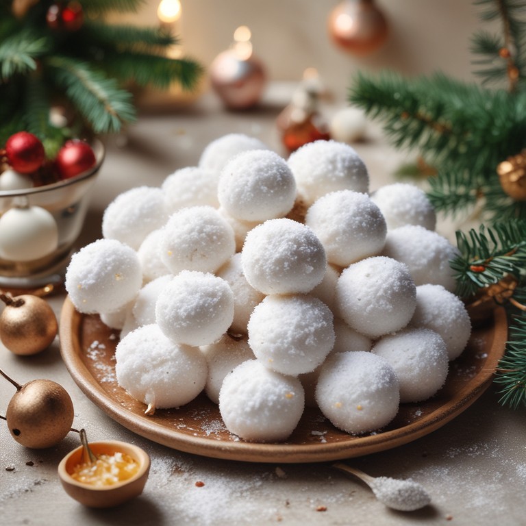 Festive Coconut Snowballs