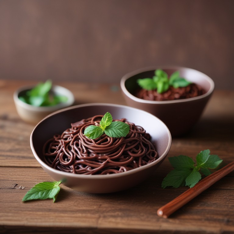 Decadent Chocolate Noodles with Creamy Sauce
