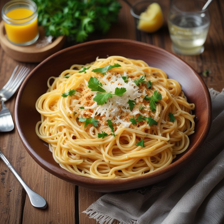 Macarrão com Manteiga e Queijo Parmesão