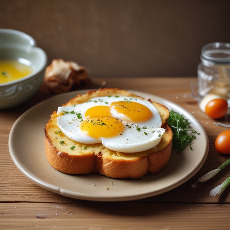 Golden Buttered Egg Toast