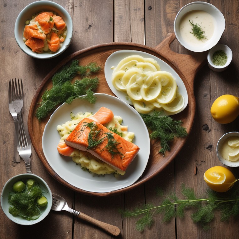 Lachs mit Kohlrabi und Kartoffeln