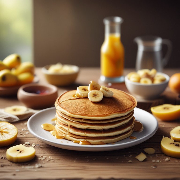 Panqueca de Aveia e Banana com Farinha de Arroz