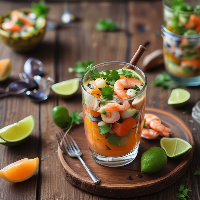 Verfrissende Zeevruchtencoctail met Citrus en Avocado