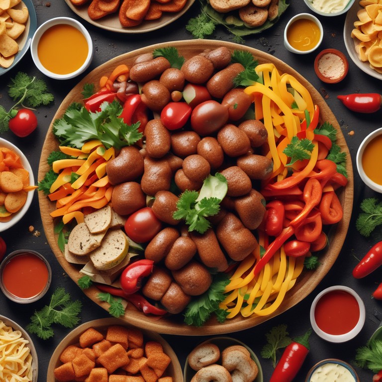 Wiener Käse-Paprika-Wurstplatte